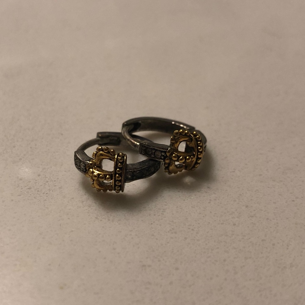 Juicy Couture Crown Hoops